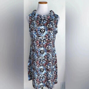 Alfani sleeveless floral abstract XL cowl neck dress